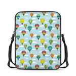 Colorful Air Balloon Pattern Print Rectangular Crossbody Bag