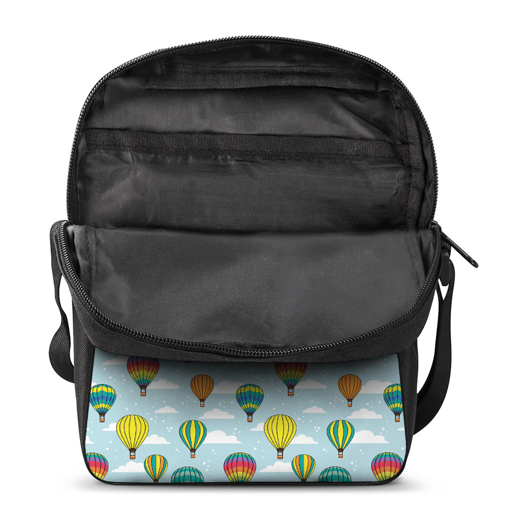 Colorful Air Balloon Pattern Print Rectangular Crossbody Bag