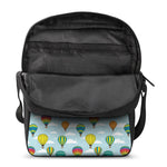 Colorful Air Balloon Pattern Print Rectangular Crossbody Bag