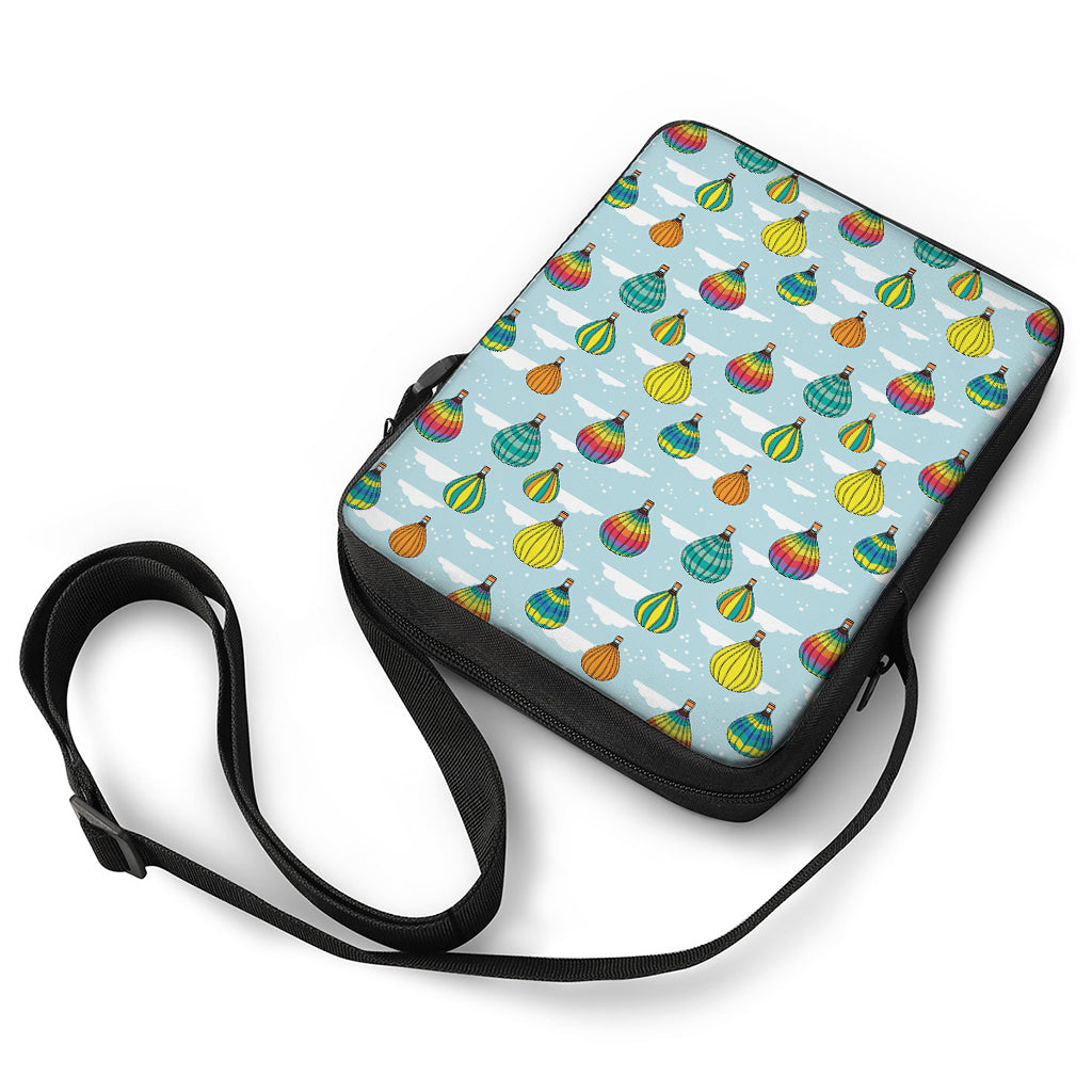 Colorful Air Balloon Pattern Print Rectangular Crossbody Bag