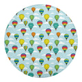 Colorful Air Balloon Pattern Print Round Blanket