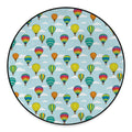 Colorful Air Balloon Pattern Print Round Floor Mat
