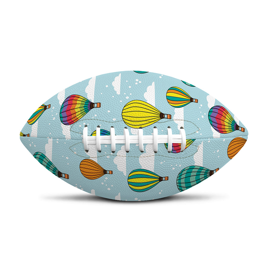 Colorful Air Balloon Pattern Print Rugby Ball