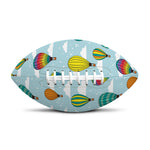 Colorful Air Balloon Pattern Print Rugby Ball