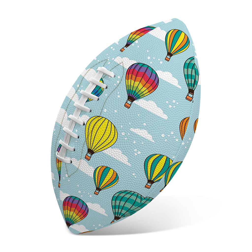 Colorful Air Balloon Pattern Print Rugby Ball