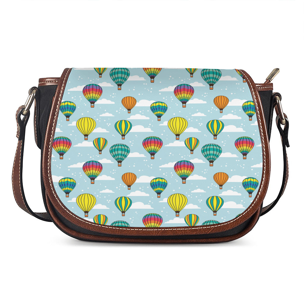 Colorful Air Balloon Pattern Print Saddle Bag