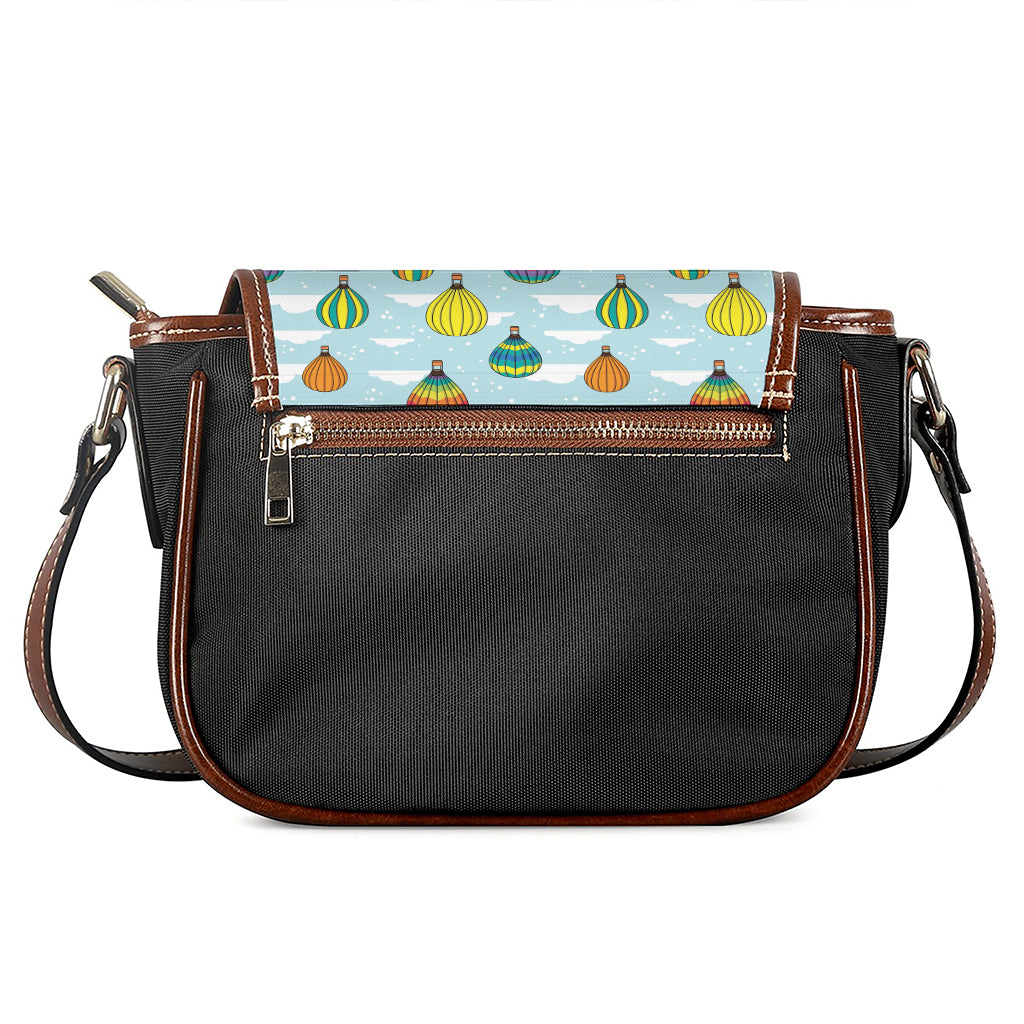 Colorful Air Balloon Pattern Print Saddle Bag