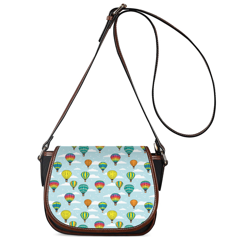 Colorful Air Balloon Pattern Print Saddle Bag
