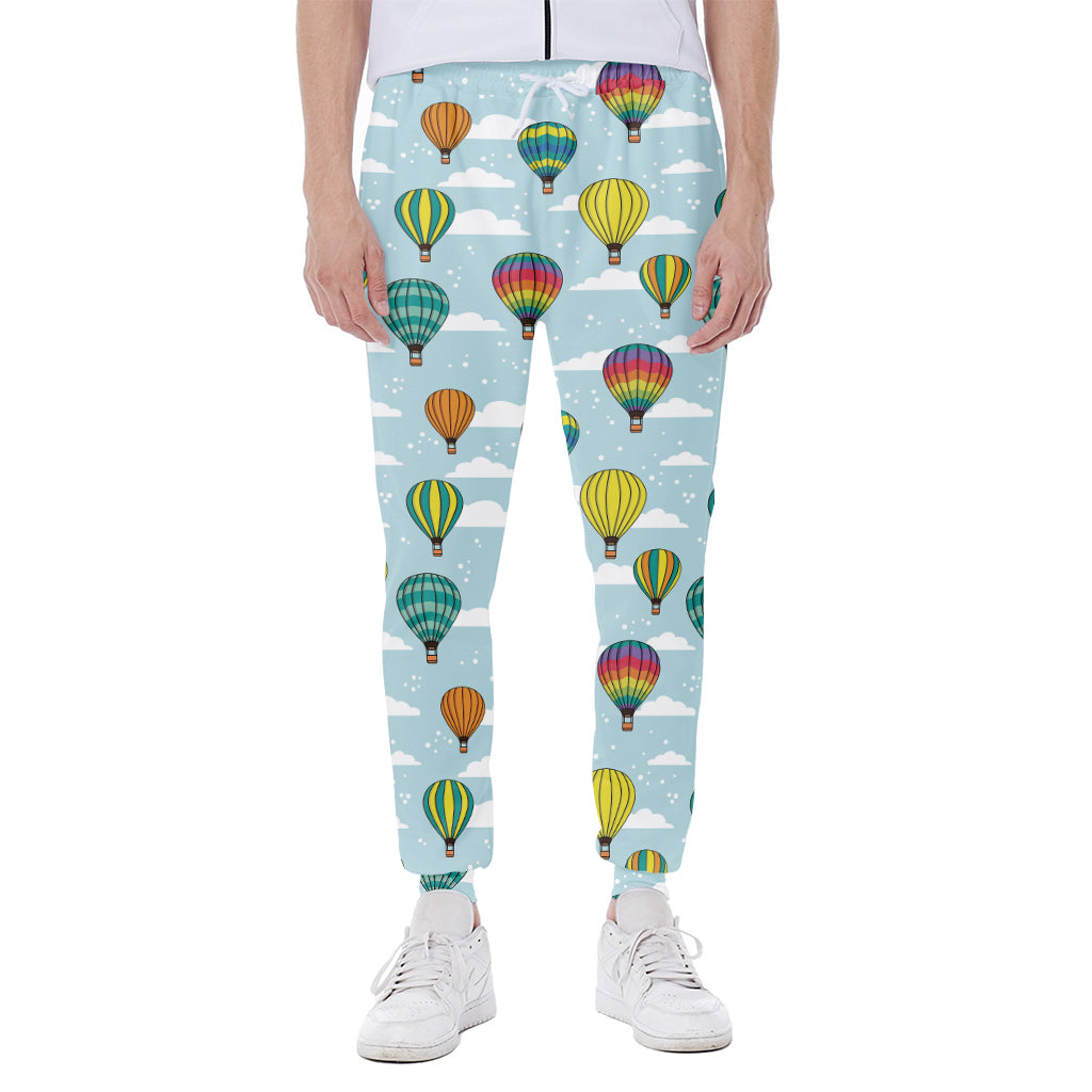 Colorful Air Balloon Pattern Print Scuba Joggers