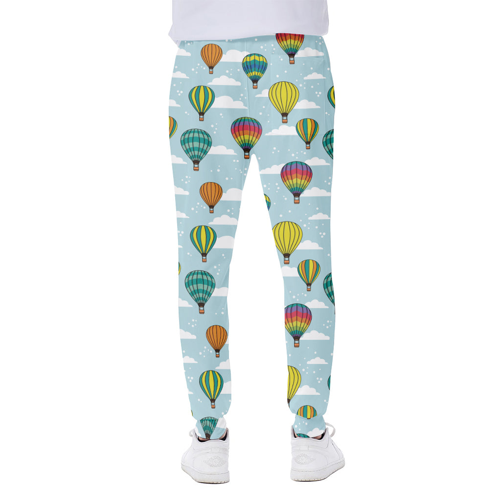 Colorful Air Balloon Pattern Print Scuba Joggers