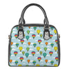 Colorful Air Balloon Pattern Print Shoulder Handbag