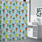 Colorful Air Balloon Pattern Print Shower Curtain