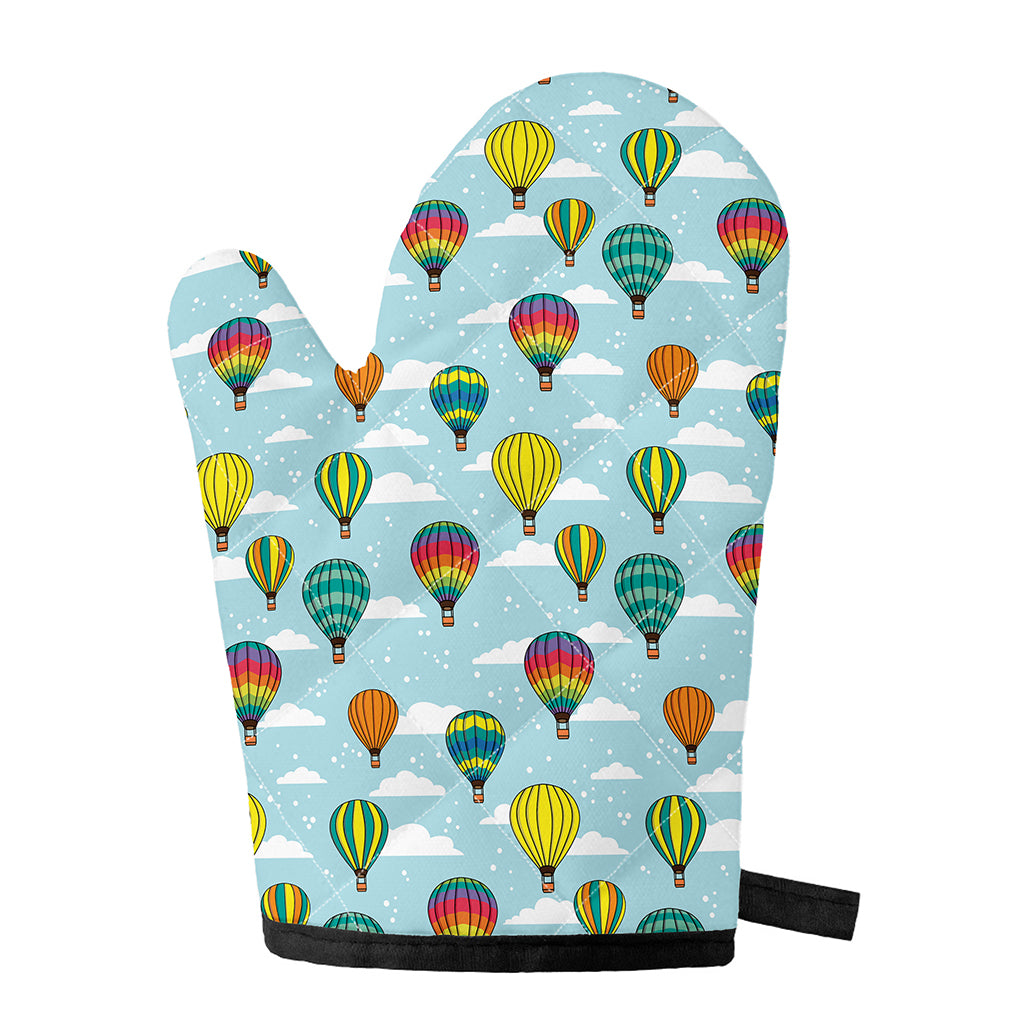 Colorful Air Balloon Pattern Print Single Oven Mitt