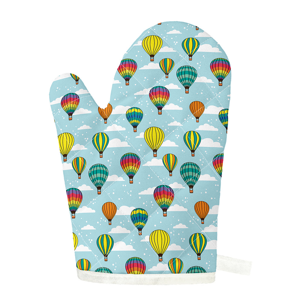 Colorful Air Balloon Pattern Print Single Oven Mitt