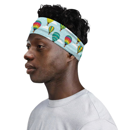 Colorful Air Balloon Pattern Print Sports Headband