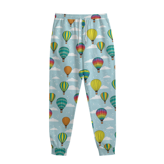 Colorful Air Balloon Pattern Print Sweatpants