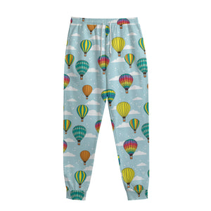 Colorful Air Balloon Pattern Print Sweatpants