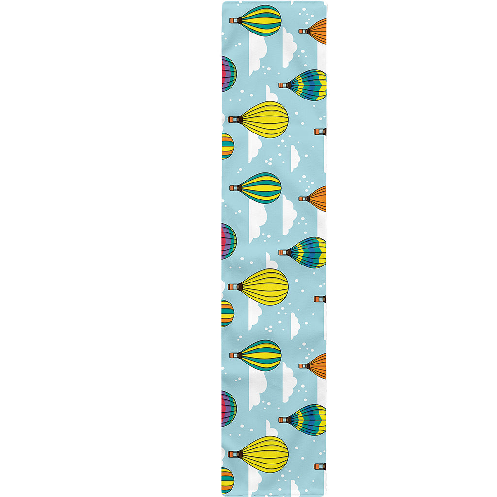 Colorful Air Balloon Pattern Print Table Runner
