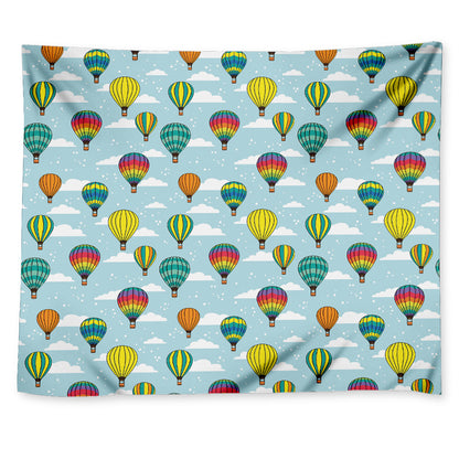 Colorful Air Balloon Pattern Print Tapestry