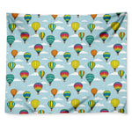 Colorful Air Balloon Pattern Print Tapestry