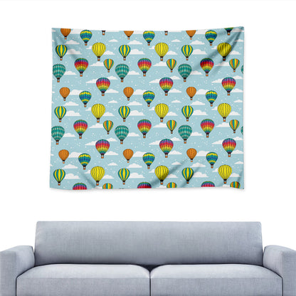 Colorful Air Balloon Pattern Print Tapestry