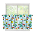 Colorful Air Balloon Pattern Print Tier Curtains