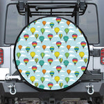 Colorful Air Balloon Pattern Print Tire Cover