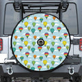 Colorful Air Balloon Pattern Print Tire Cover With Camera Hole