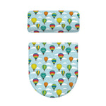 Colorful Air Balloon Pattern Print Toilet Lid And Tank Cover Set
