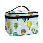 Colorful Air Balloon Pattern Print Travel Makeup Bag
