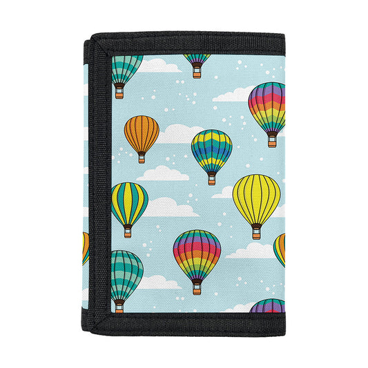 Colorful Air Balloon Pattern Print Trifold Wallet