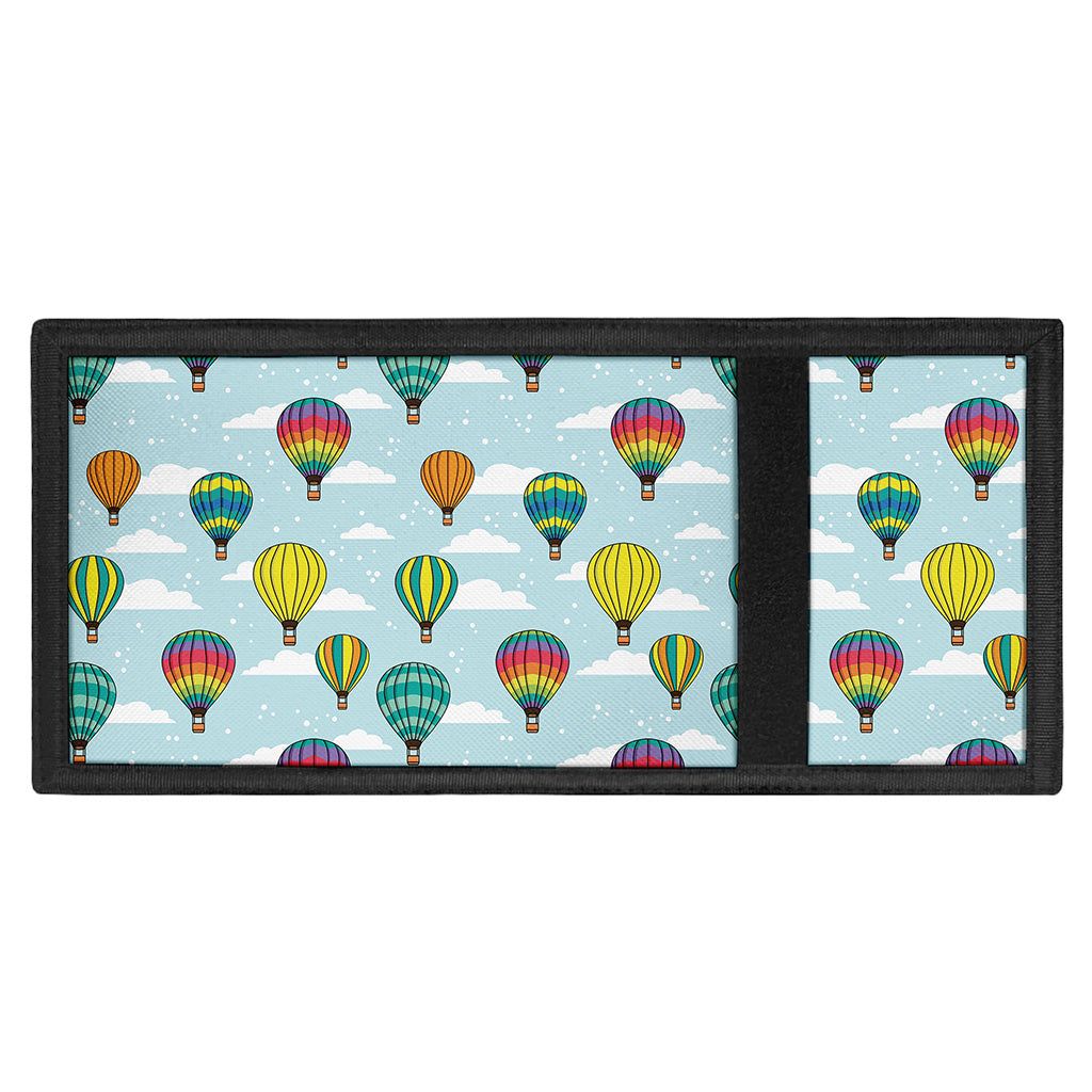 Colorful Air Balloon Pattern Print Trifold Wallet