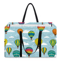 Colorful Air Balloon Pattern Print Utility Tote Bag