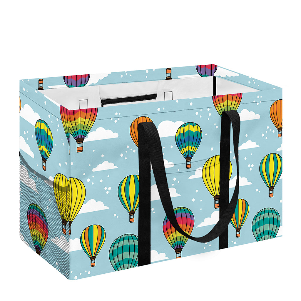 Colorful Air Balloon Pattern Print Utility Tote Bag