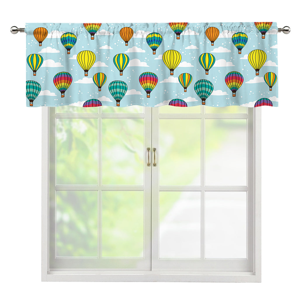 Colorful Air Balloon Pattern Print Window Valance