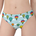 Colorful Air Balloon Pattern Print Women's Panties