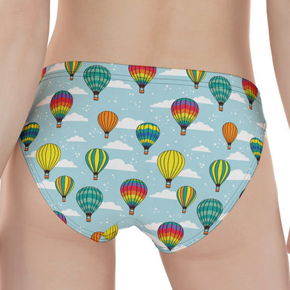 Colorful Air Balloon Pattern Print Women's Panties