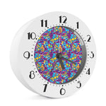Colorful Aloha Camouflage Flower Print Alarm Clock