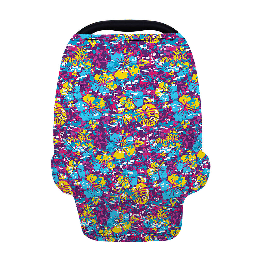 Colorful Aloha Camouflage Flower Print Baby Seat Cover