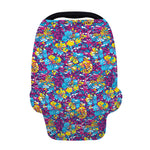 Colorful Aloha Camouflage Flower Print Baby Seat Cover