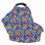 Colorful Aloha Camouflage Flower Print Baby Seat Cover