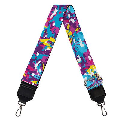 Colorful Aloha Camouflage Flower Print Bag Strap