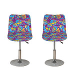Colorful Aloha Camouflage Flower Print Bar Stool Covers