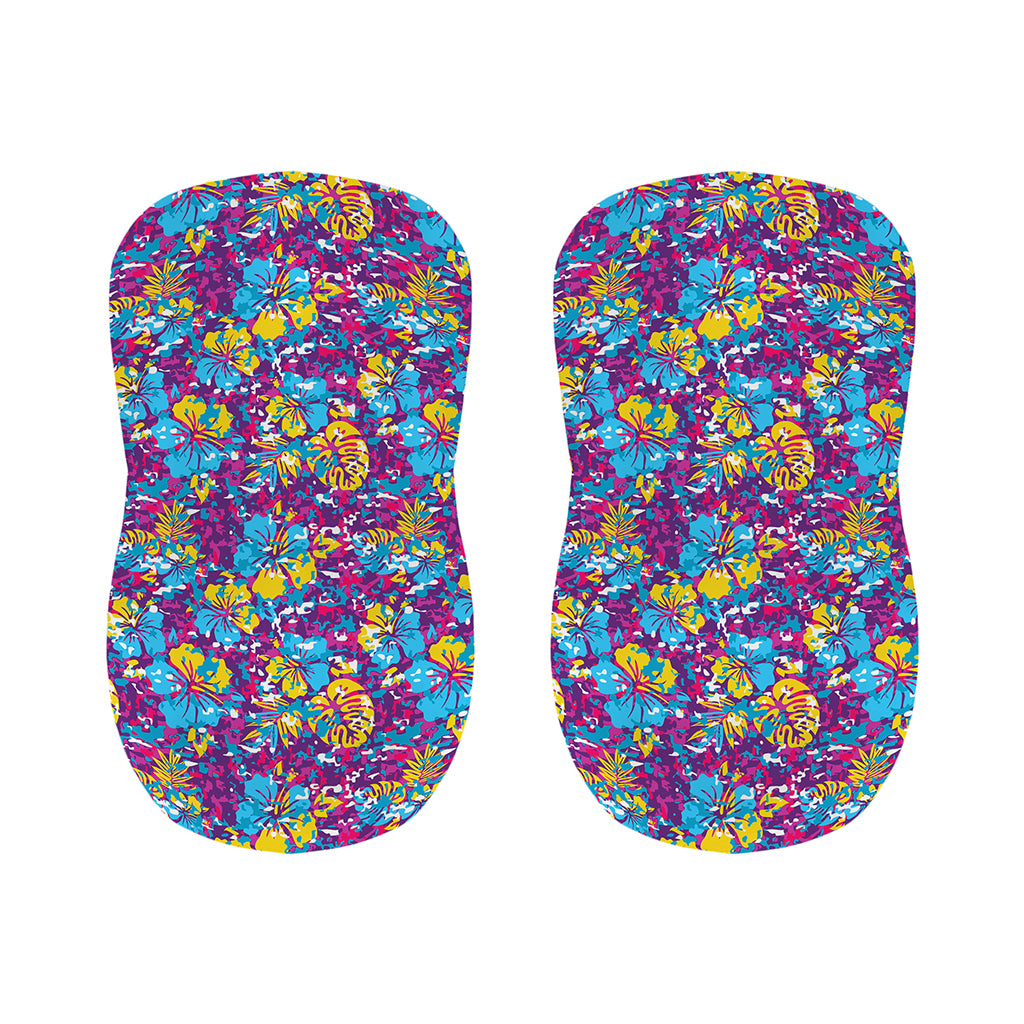 Colorful Aloha Camouflage Flower Print Bar Stool Covers