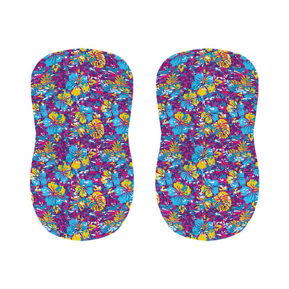 Colorful Aloha Camouflage Flower Print Bar Stool Covers