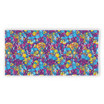 Colorful Aloha Camouflage Flower Print Beach Towel