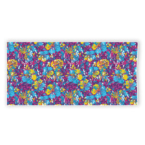 Colorful Aloha Camouflage Flower Print Beach Towel