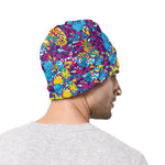 Colorful Aloha Camouflage Flower Print Beanie