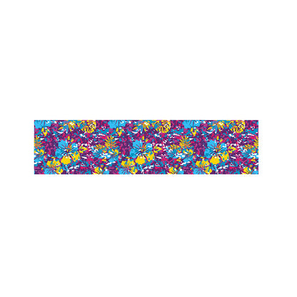 Colorful Aloha Camouflage Flower Print Bed Runner