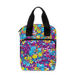 Colorful Aloha Camouflage Flower Print Bible Tote Bag